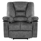 Oversized Velvet Power Lift Recliner with Massage, Heating, Pockets