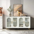 Wood TV Stand with Storage Cabinet