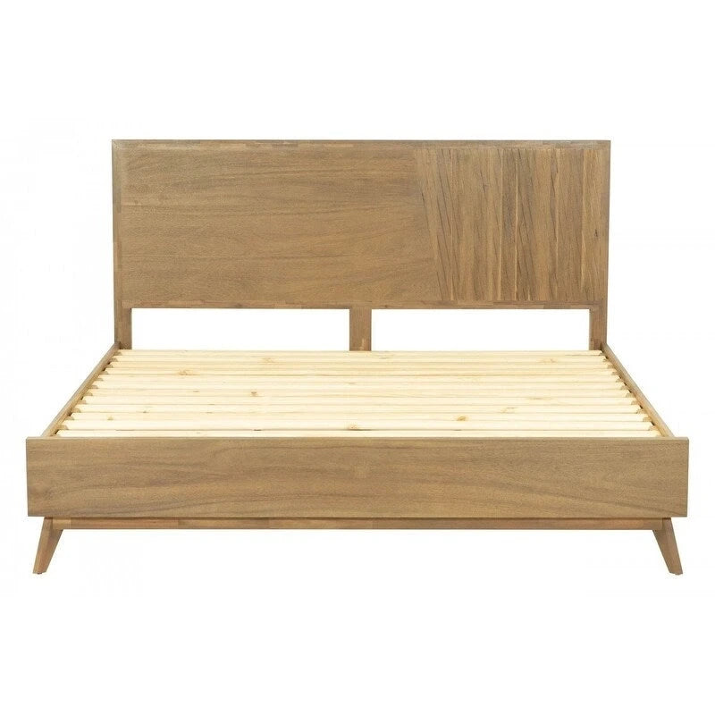 Natural Wood Queen Bed Frame