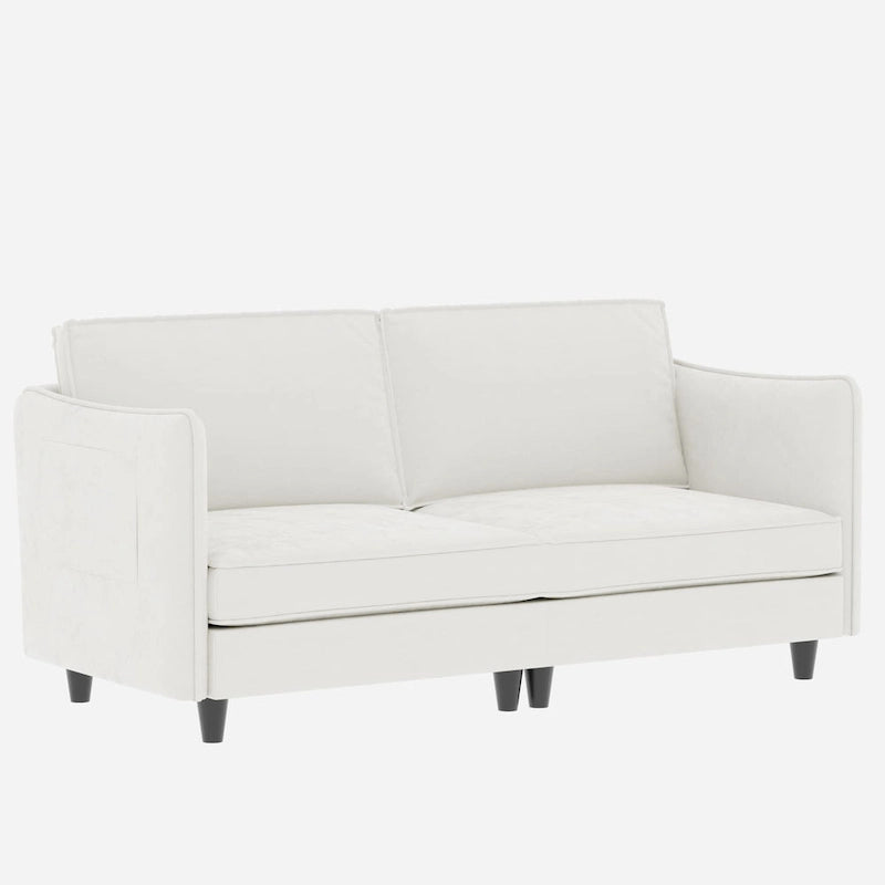 Hadley 74.27 Loveseat Sofa with Mid-Century Modern Design