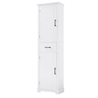 Tall Bathroom Storage Cabinet, Freestanding Storage Cabinet with Two Doors and Adjustable Shelves, Door Shelve Design