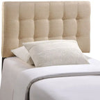 Ivory Lily Twin Fabric Headboard