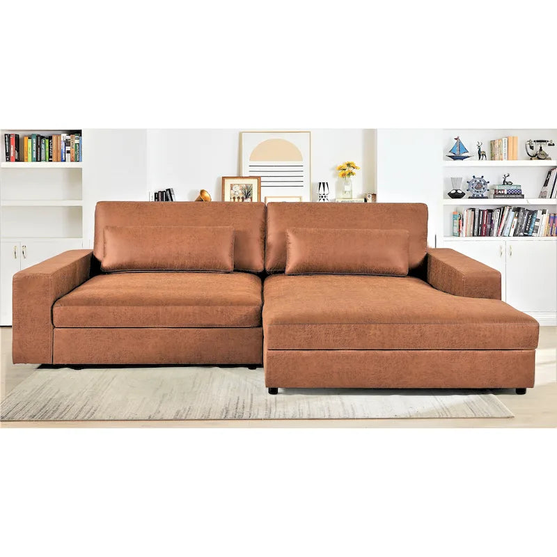 105.52 inch Oversize Facing Chaise Sectional Sofa