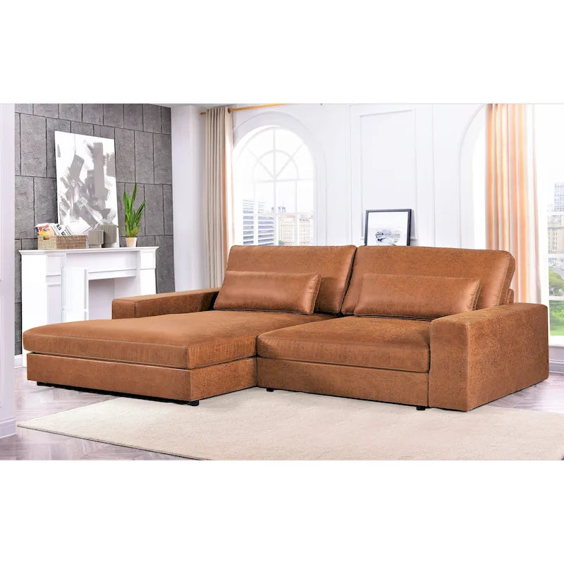 105.52 inch Oversize Facing Chaise Sectional Sofa