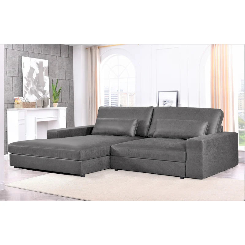 105.52 inch Oversize Facing Chaise Sectional Sofa