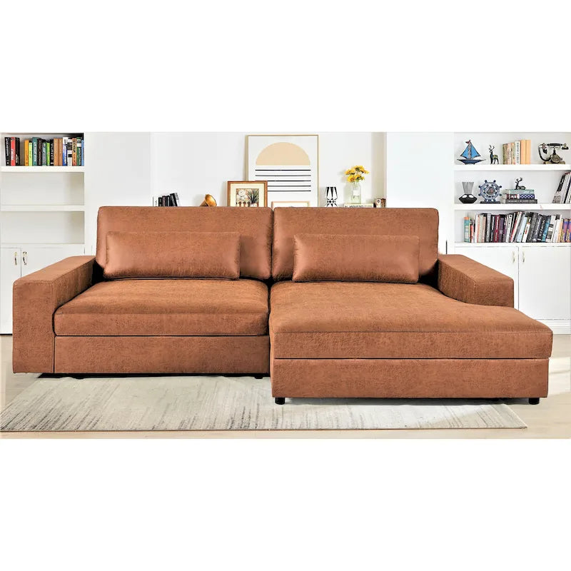 105.52 inch Oversize Facing Chaise Sectional Sofa