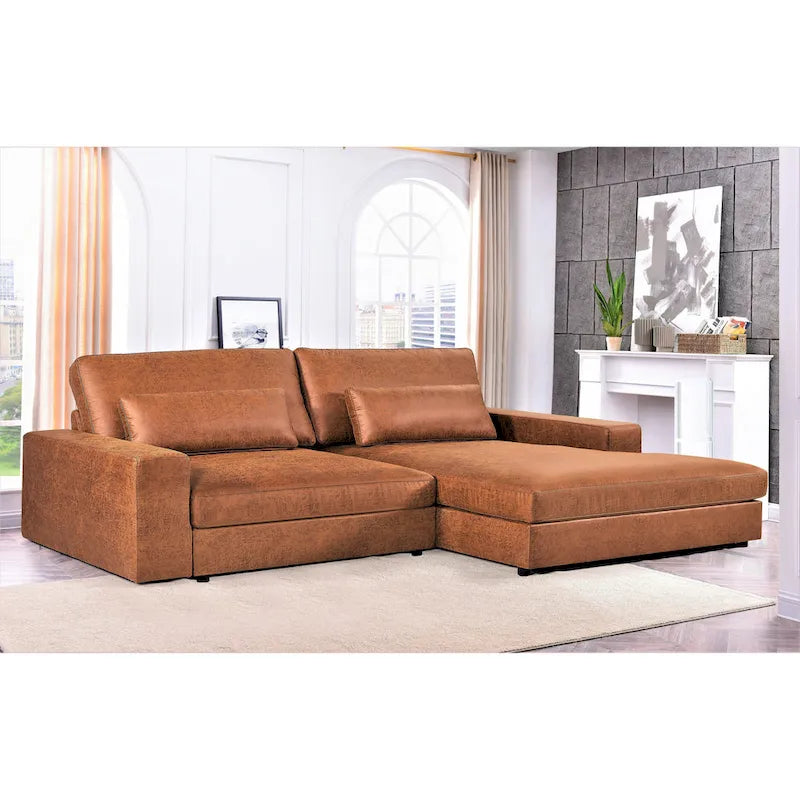 105.52 inch Oversize Facing Chaise Sectional Sofa