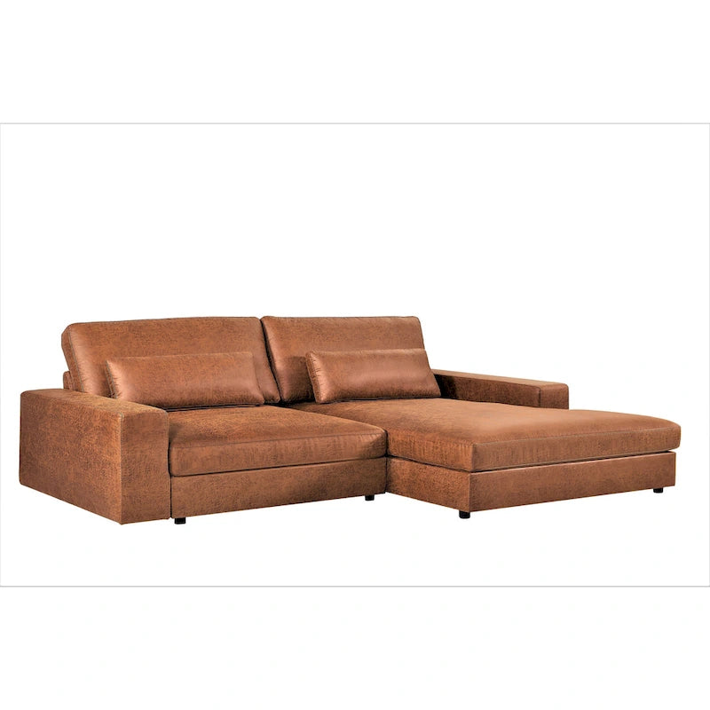 105.52 inch Oversize Facing Chaise Sectional Sofa