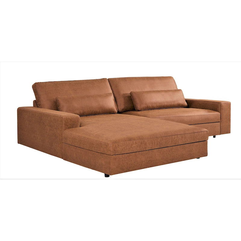 105.52 inch Oversize Facing Chaise Sectional Sofa