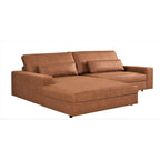 105.52 inch Oversize Facing Chaise Sectional Sofa