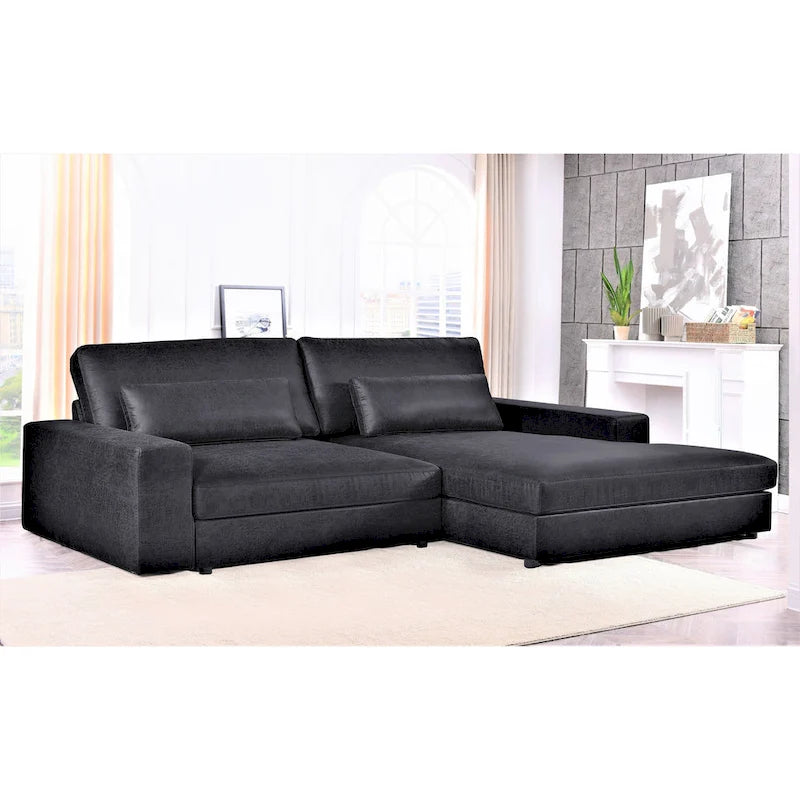 105.52 inch Oversize Facing Chaise Sectional Sofa