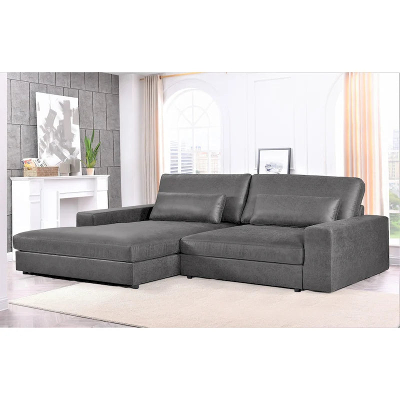 105.52 inch Oversize Facing Chaise Sectional Sofa