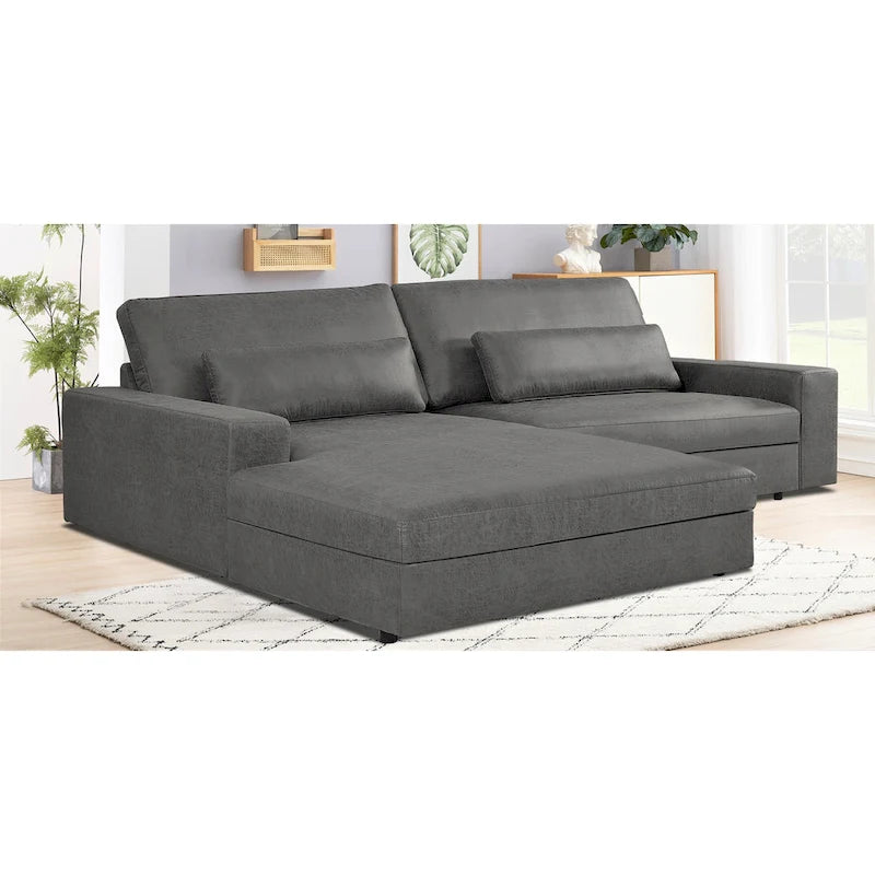 105.52 inch Oversize Facing Chaise Sectional Sofa