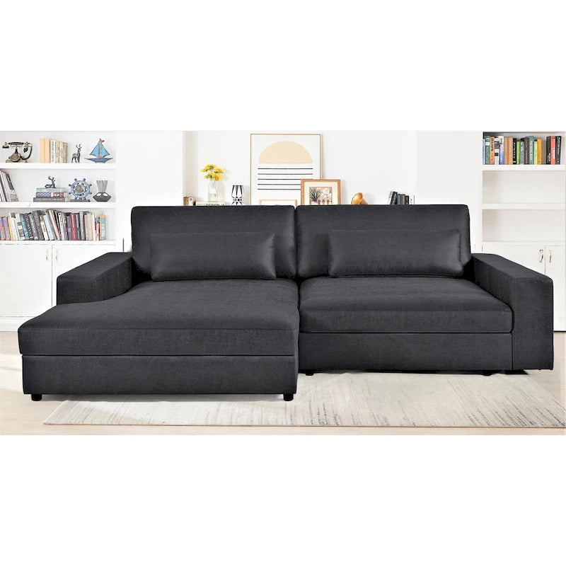 105.52 inch Oversize Facing Chaise Sectional Sofa