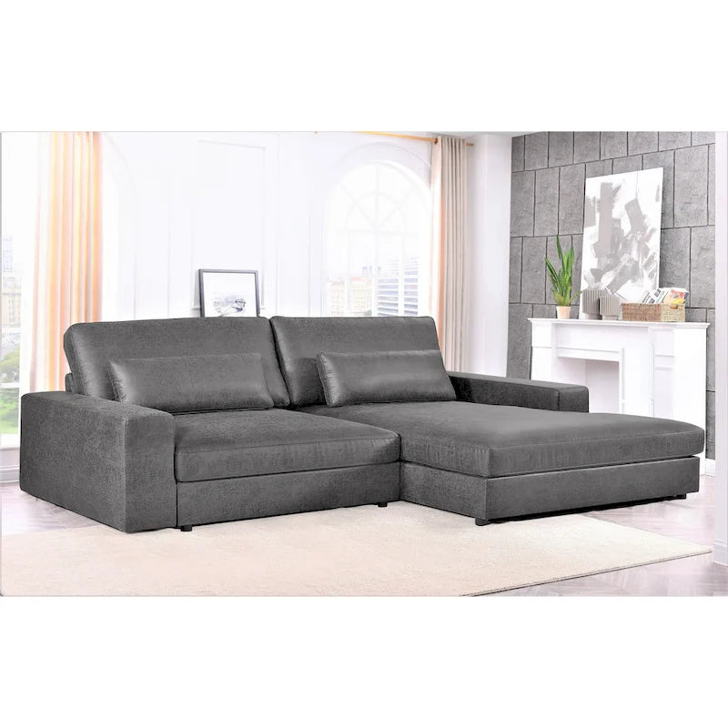 105.52 inch Oversize Facing Chaise Sectional Sofa