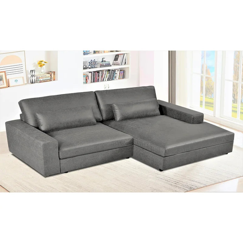 105.52 inch Oversize Facing Chaise Sectional Sofa