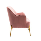 Kyler Loveseat Couch Sofa, Velvet Upholstery, Gold Chrome Legs