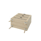 3-Drawer Rattan Cabinet with Pine Legs – Multiple Colors