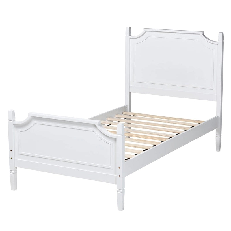 Mariana Classic and Traditional White Finished Wood Platform Bed