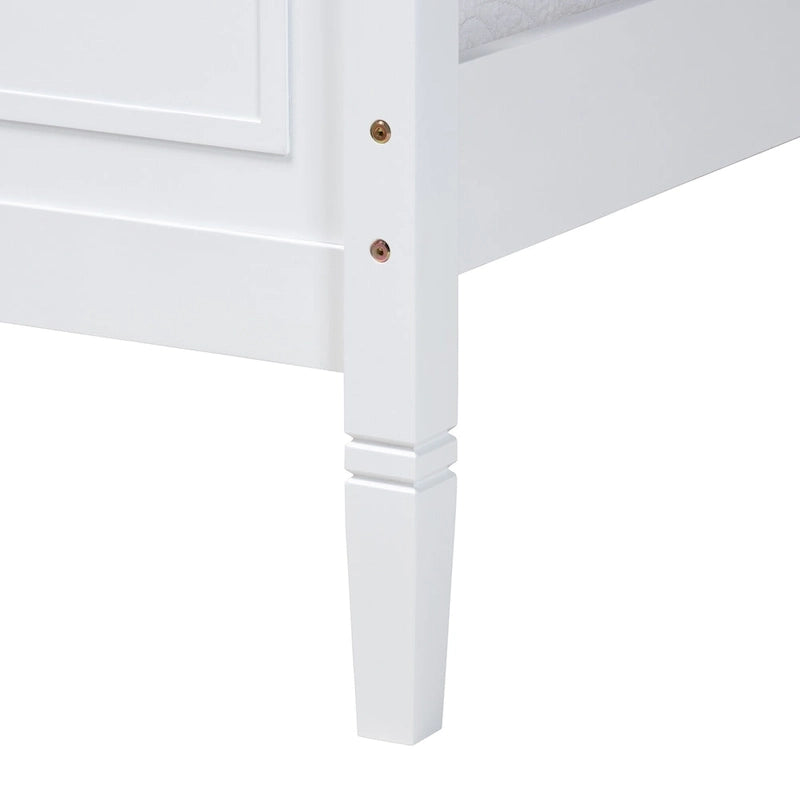 Mariana Classic and Traditional White Finished Wood Platform Bed