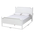 Mariana Classic and Traditional White Finished Wood Platform Bed