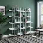 5-Tier Open Bookcase with MDF Shelves and Powder-Coated Steel Frame