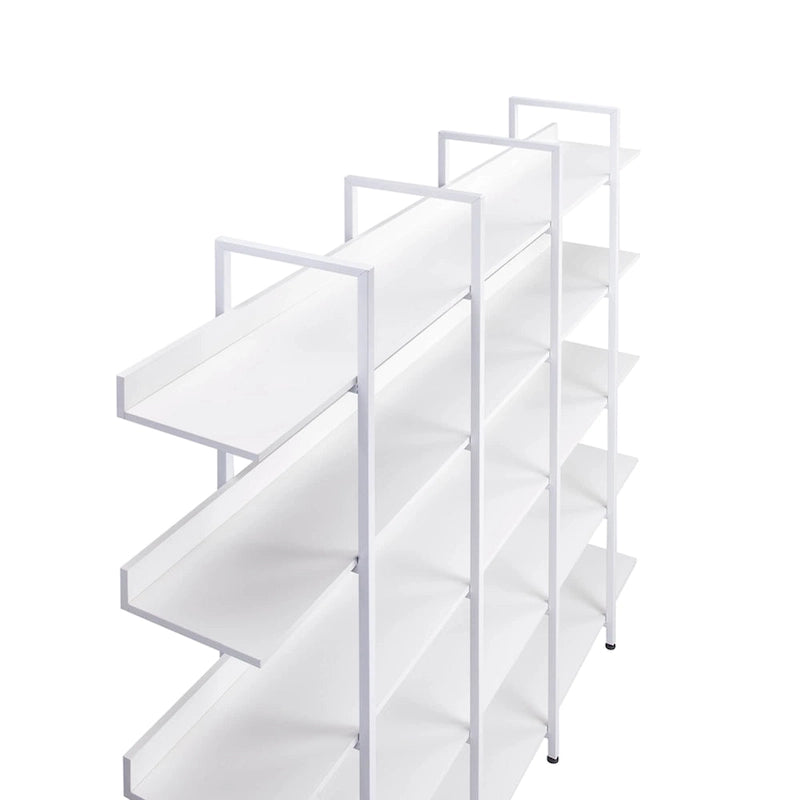 5-Tier Open Bookcase with MDF Shelves and Powder-Coated Steel Frame