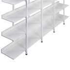 5-Tier Open Bookcase with MDF Shelves and Powder-Coated Steel Frame