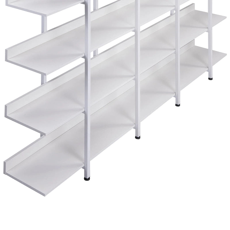 5-Tier Open Bookcase with MDF Shelves and Powder-Coated Steel Frame