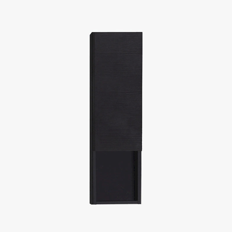 Wall-Mounted Wood Side Cabinet with 3 Shelves