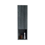 Wall-Mounted Wood Side Cabinet with 3 Shelves