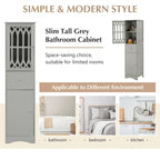 Bathroom Cabinet with Drawer and Doors