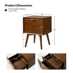 Isabel Mid-Century 2 - Drawer Wood Nightstand