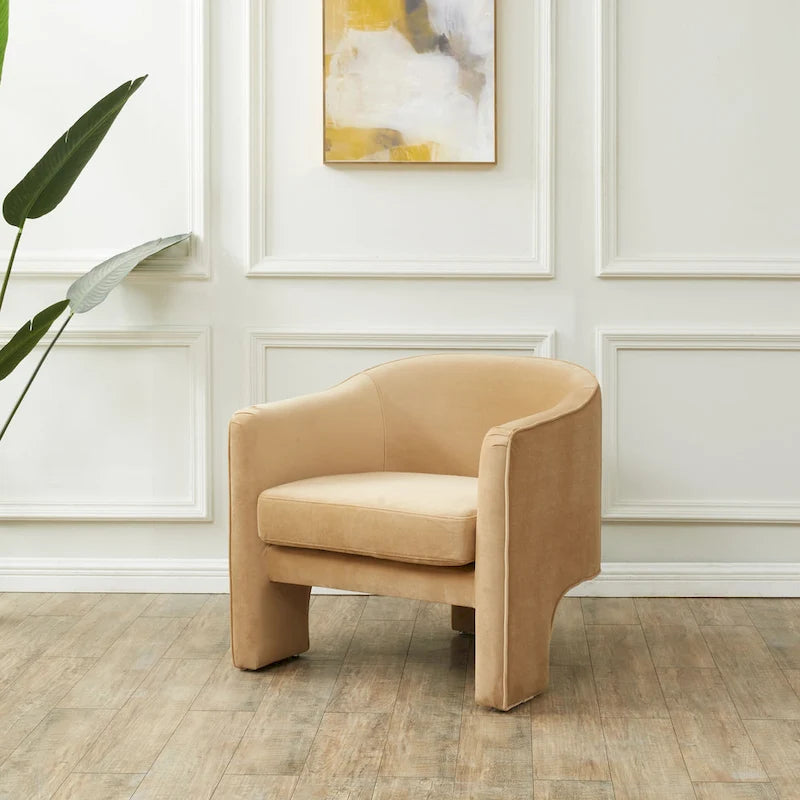 Velvet Accent Chair - 30 W x 28 L x 30 H