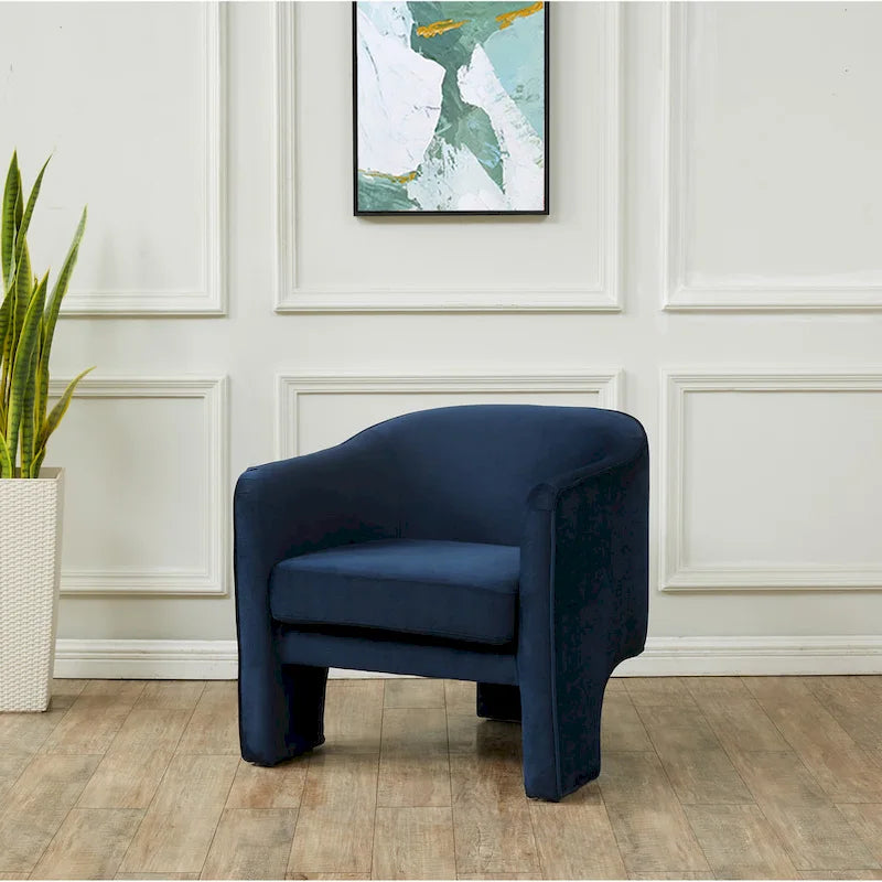 Velvet Accent Chair - 30 W x 28 L x 30 H