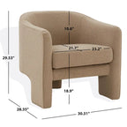 Velvet Accent Chair - 30 W x 28 L x 30 H