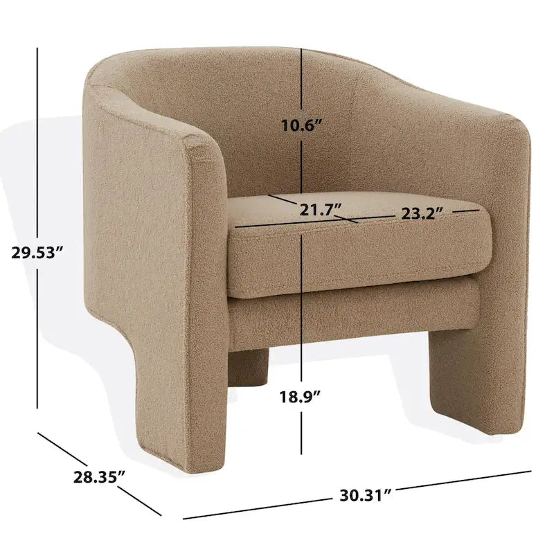 Velvet Accent Chair - 30 W x 28 L x 30 H