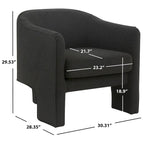 Velvet Accent Chair - 30 W x 28 L x 30 H