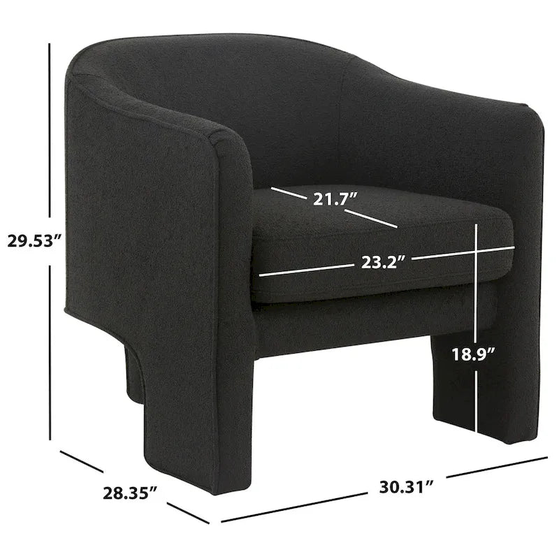 Velvet Accent Chair - 30 W x 28 L x 30 H