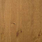 Solid Pine Wood Sideboard with Glass Door - 31.5 x 15.7 x 31.5 in.