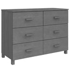 6-Drawer Sideboard Buffet Cabinet with Pine and MDF Construction – 44.5"W x 15.7"D x 31.5"H