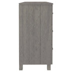 6-Drawer Sideboard Buffet Cabinet with Pine and MDF Construction – 44.5"W x 15.7"D x 31.5"H