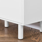 Modern Wood Sideboard Cabinet with Round Legs and Shelf