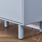 Modern Wood Sideboard Cabinet with Round Legs and Shelf