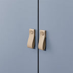Modern Wood Sideboard Cabinet with Round Legs and Shelf