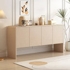 60L Large Storage Space Cabinet with 4 Doors and Rebound Device