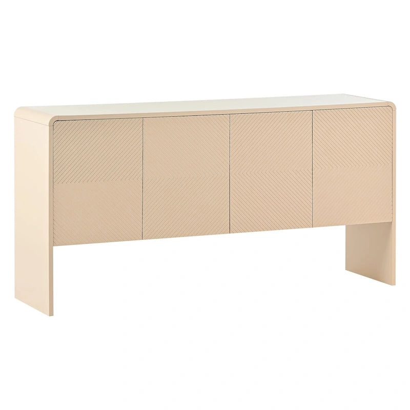 60L Large Storage Space Cabinet with 4 Doors and Rebound Device