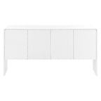 60L Large Storage Space Cabinet with 4 Doors and Rebound Device