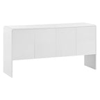 60L Large Storage Space Cabinet with 4 Doors and Rebound Device