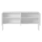 60L Large Storage Space Cabinet with 4 Doors and Rebound Device